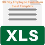 30 Day Employee Evaluation Template
